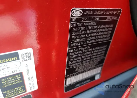 2019 Land Rover Range Rover Sport Hse Dynamic из США, поврежденный, VIN SALWV2SV8KA814337